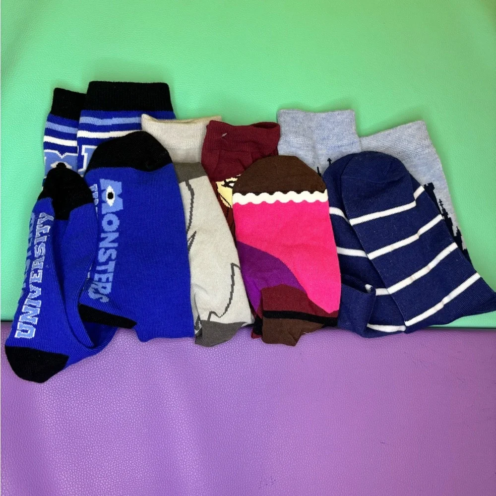 Disney Parks Adult Socks‎ Bundle of 3 sets